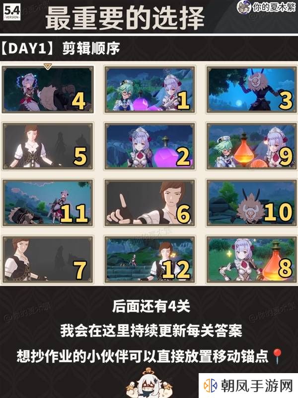 原神剪影辑帧攻略大全   剪影辑帧每一天通关攻略图片1